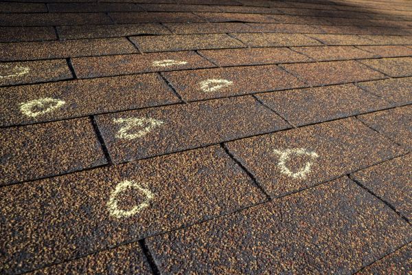 Hail Damage Roof Inspection in Suwanee