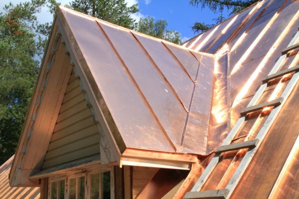 Copper Roof Construction in Suwanee